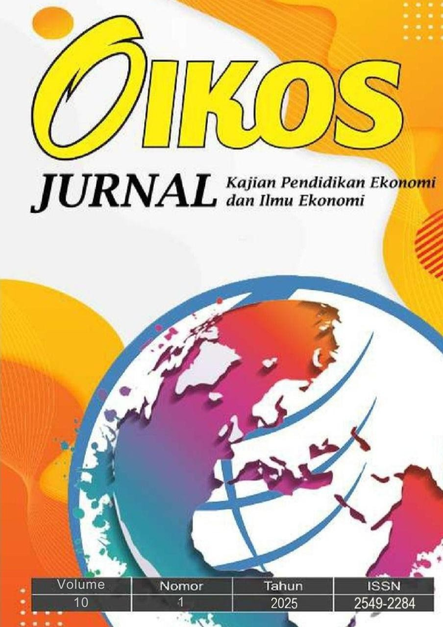 					View Vol. 10 No. 1 (2025): OIKOS: Jurnal Kajian Pendidikan Ekonomi dan Ilmu Ekonomi
				