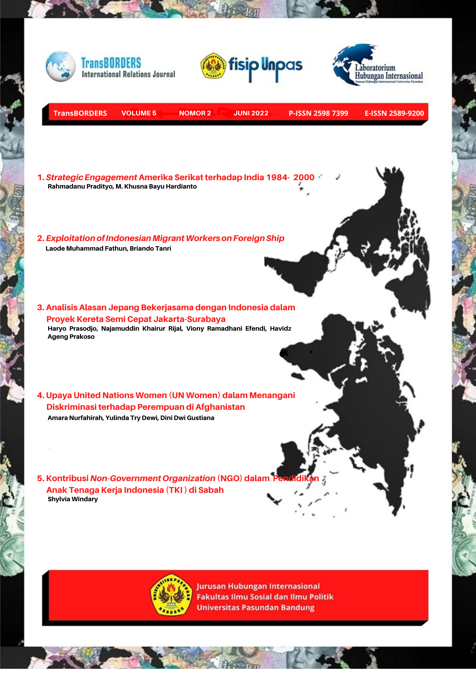 					View Vol. 5 No. 2 (2022): TransBorders: International Relations Journal
				