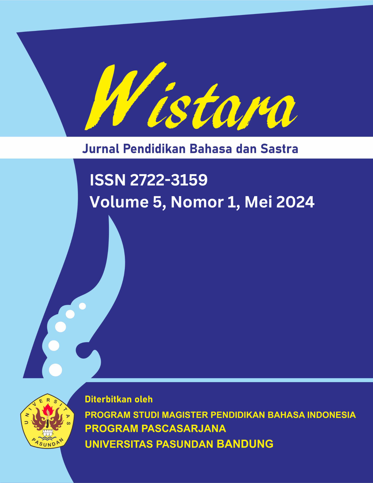 					View Vol. 5 No. 1 (2024): Wistara: Jurnal Pendidikan Bahasa dan Sastra
				