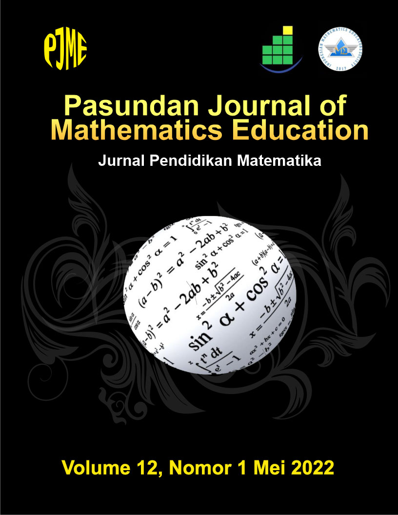 					View Vol. 12 No. 1 (2022): Pasundan Journal of Mathematics Education: Jurnal Pendidikan Matematika
				