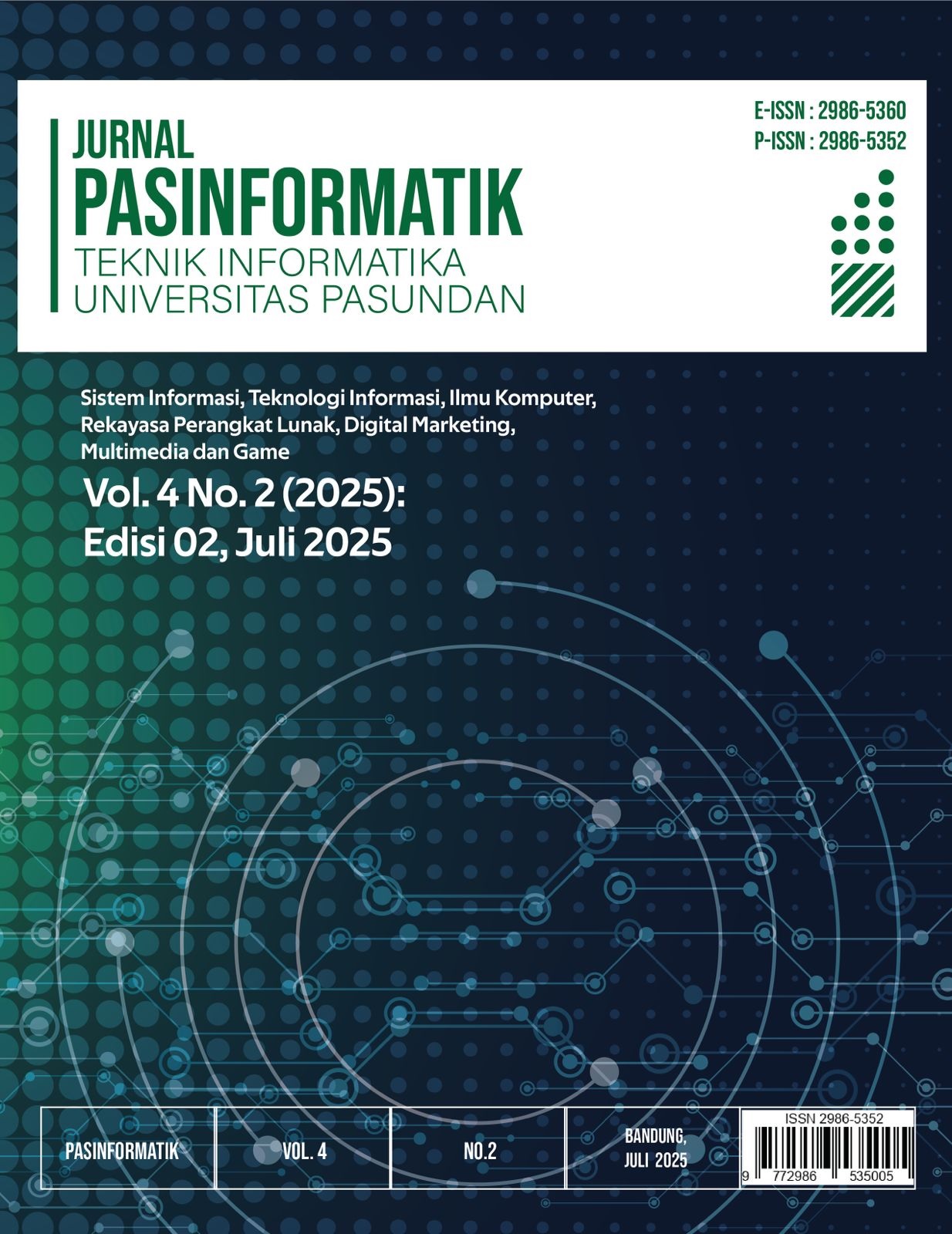 					View Vol. 4 No. 2 (2025): Pasinformatik Edisi 02, Juli 2025
				