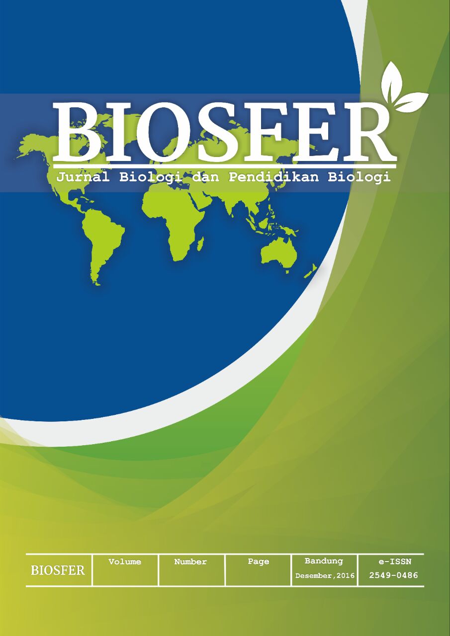 					View Vol. 1 No. 1 (2016): Jurnal Biosfer: Jurnal Biologi dan Pendidikan Biologi
				